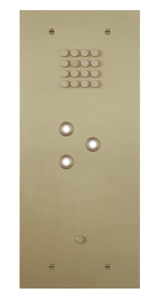 Wizard Bronze gold IP 3 buttons small
